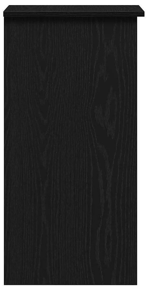 Secretária com prateleiras 84x40x78 cm contraplacado preto