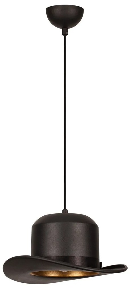 Candeeiro de Teto Sivani – Preto – Diâmetro 30 cm, Altura 114 cm