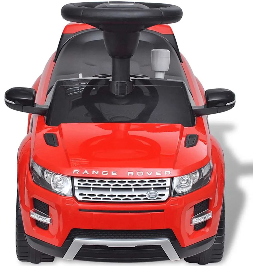 Carro eléctrico Land Rover 348 para crianças com musica, vermelho