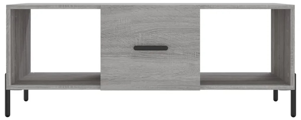 Mesa de centro 102x50x40cm derivados de madeira cinzento sonoma