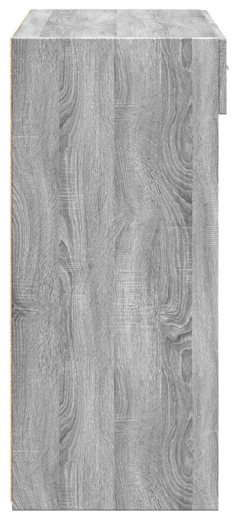 Aparador 80x42,5x93 cm derivados de madeira cinzento sonoma