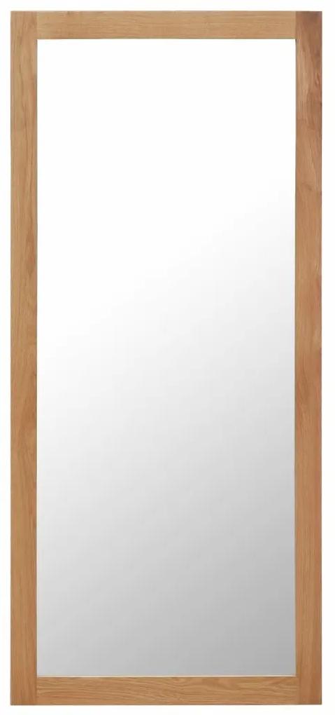 Espelho 50x140 cm madeira de carvalho maciça