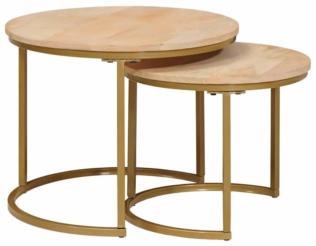 vidaXL Mesas de Café Empilháveis 2 pcs