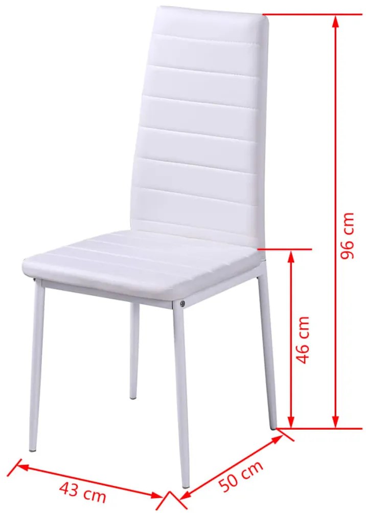 Conjunto mesa de jantar 5 pcs preto e branco