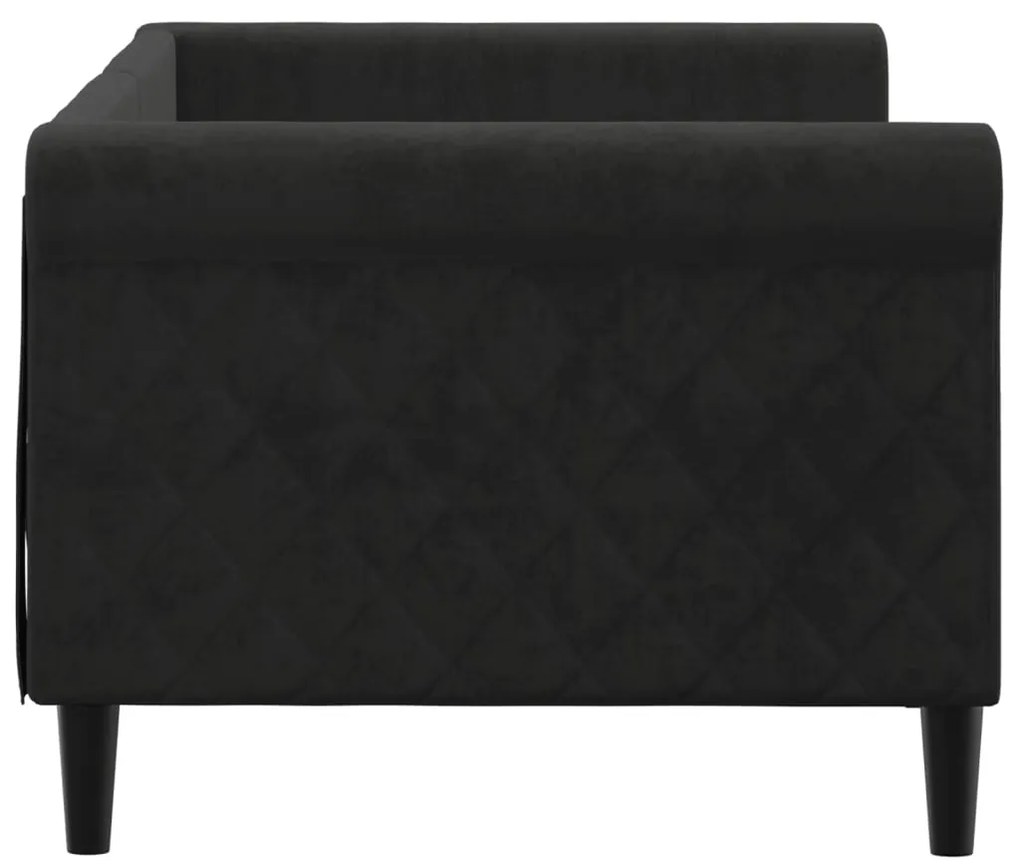 Sofá-cama 80x200 cm veludo preto