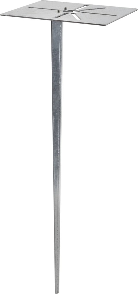 Candeeiro de Exterior Cinzento Escuro com Espigão de Solo e Prensa-Cabo 80cm Incl. Tomada IP44 - Malios