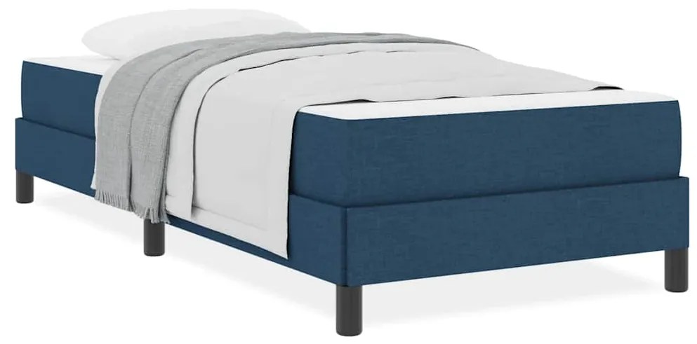 Cama Box Outros Azul 90 x 190 cm tecido