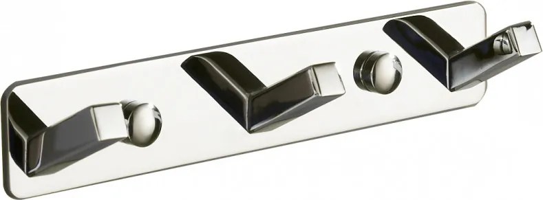 Mexen gancho triplo para toalhas, cromado - 709173-00