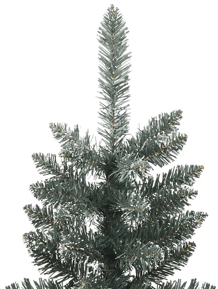 Árvore de Natal artificial fina com suporte 150 cm PVC verde