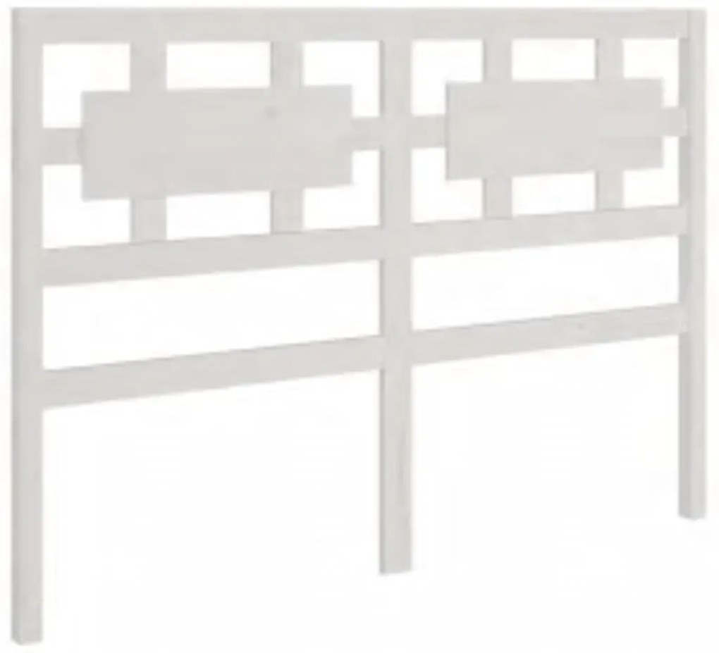 Estrutura de cama 160x200 cm madeira maciça branco