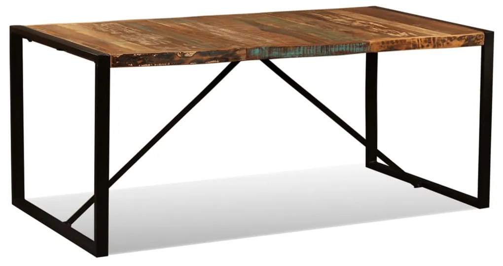 Mesa de jantar madeira reciclada maciça 180 cm