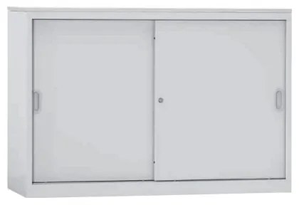 Armário de Escritório com Portas de Correr 800x1200x420mm – Cinza