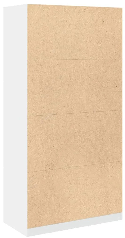 Roupeiro 100x50x200 cm contraplacado branco