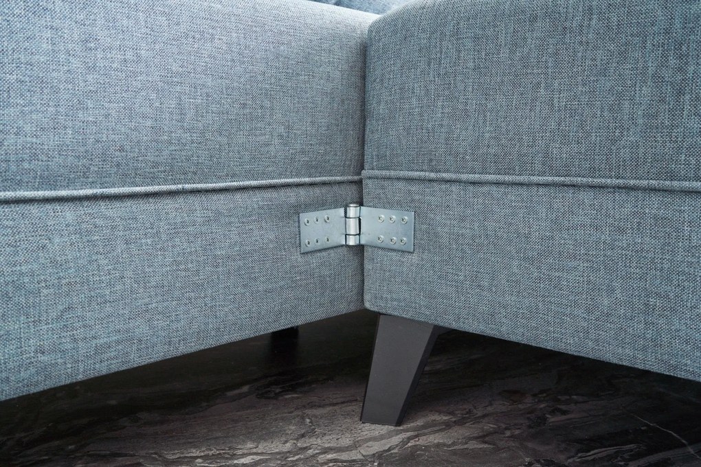 Sofá-Cama de Canto Eris – Azul – 300 x 78 x 202 cm