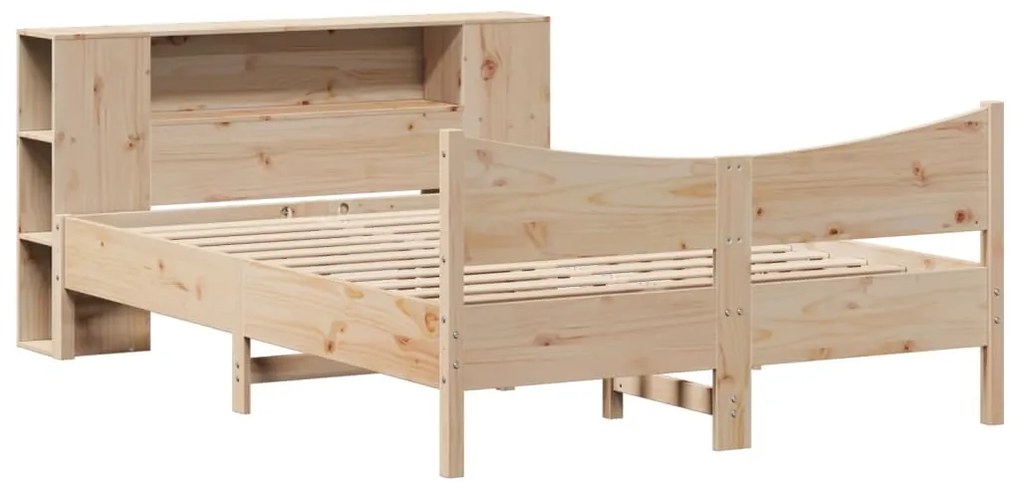 Cama sem colchão 140x200 cm madeira de pinho maciça