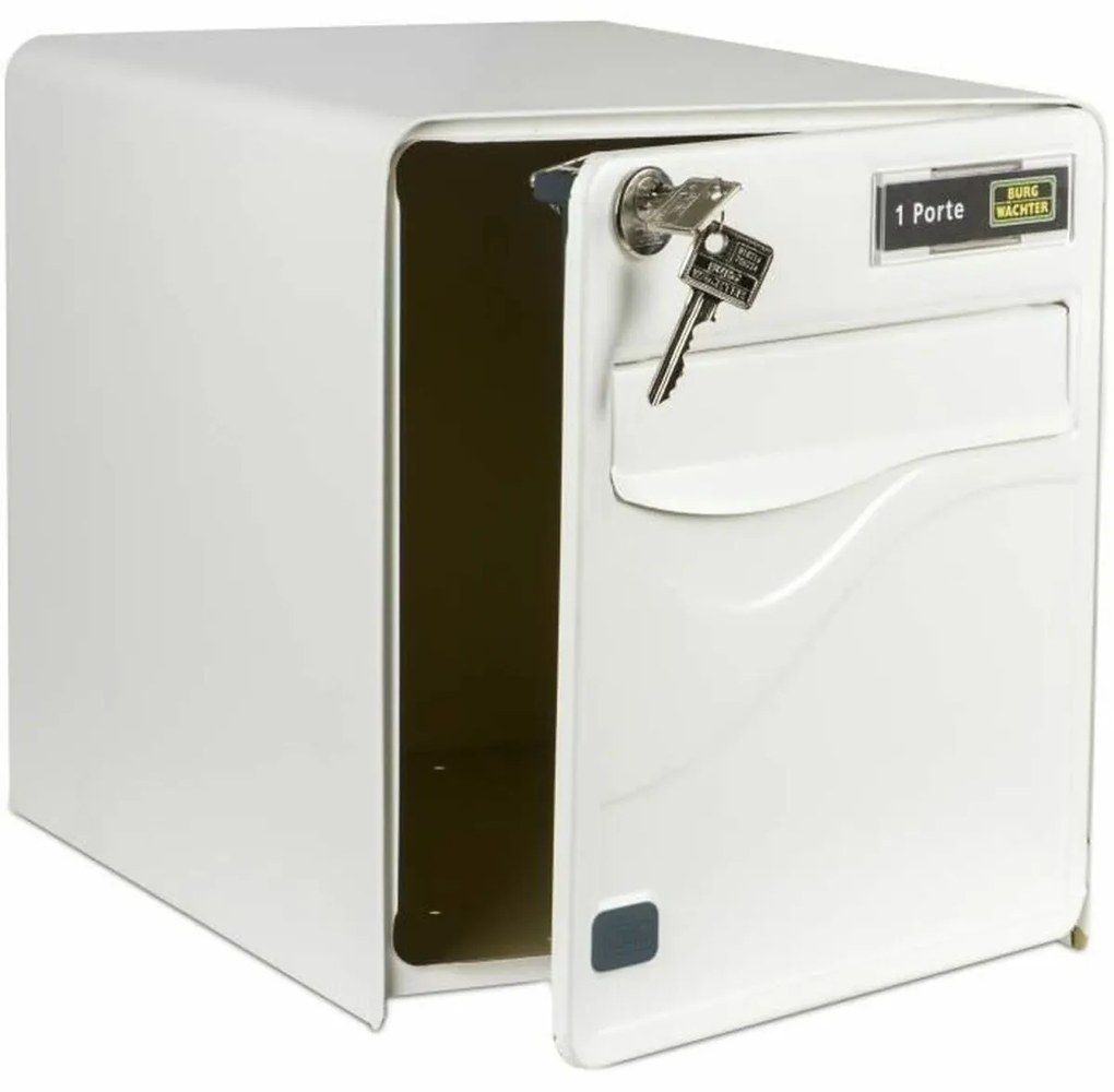 Caixa de correio Burg-Wachter 36,5 x 28 x 31 cm Branco Plástico