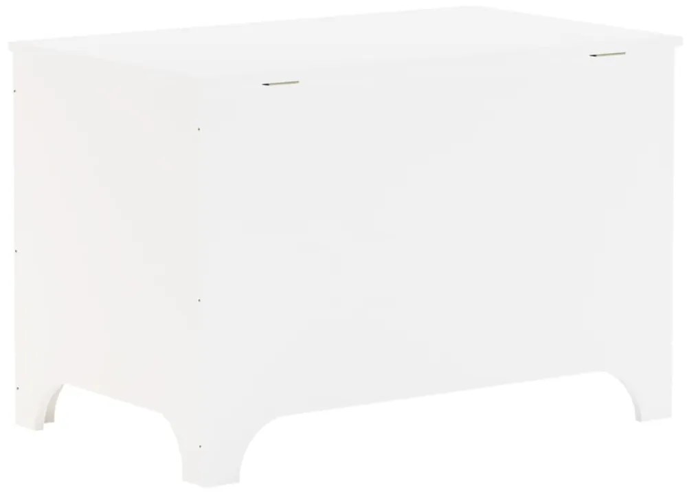 Caixa de arrumação c/ tampa RANA 80x49x54cm pinho maciço branco