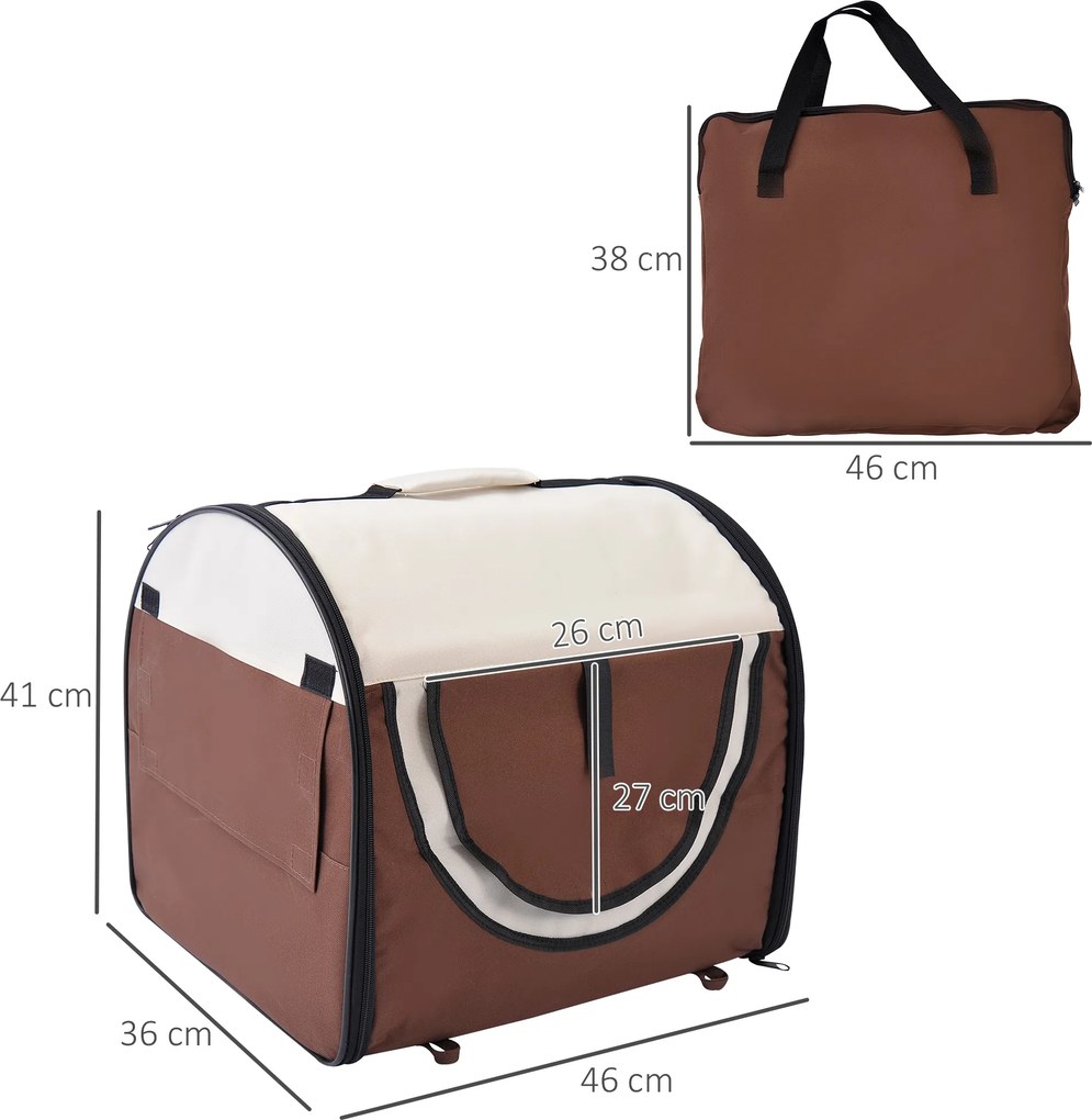 Saco de transporte para cães e gatos; caixa de transporte dobrável para animais, adequada para o carro; muito confortável e respirável, com almofada r