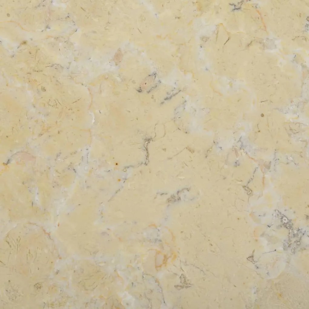 Tampo de mesa Ø40x2,5 cm mármore cor creme