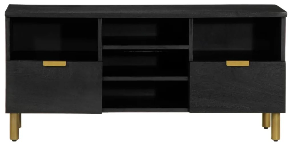 Móvel de TV 100x33x46 cm derivados de madeira preto