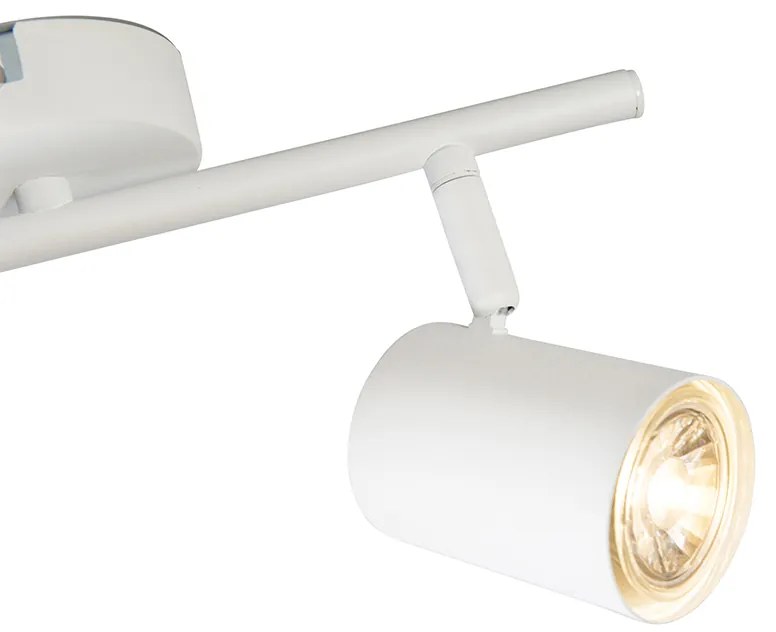 LED Projetores modernos brancos com 2 lâmpadas GU10 WiFi ajustáveis - Jeana Moderno