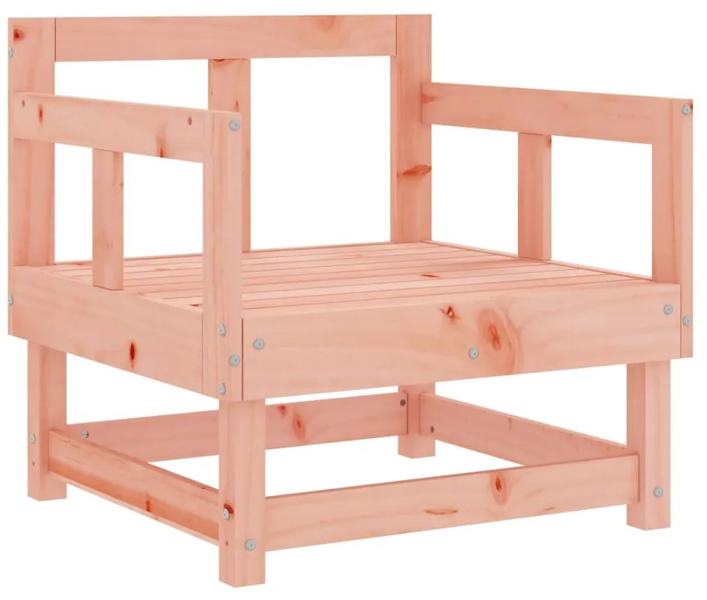 7 pcs conjunto lounge de jardim madeira de douglas maciça