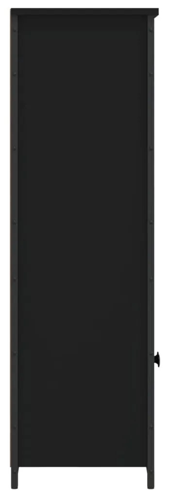 Aparador alto 62x32x103,5 cm derivados de madeira preto