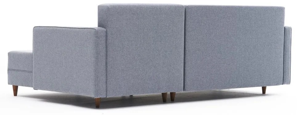 Sofá-Cama de Canto Aydam – Azul – 215x80x150 cm