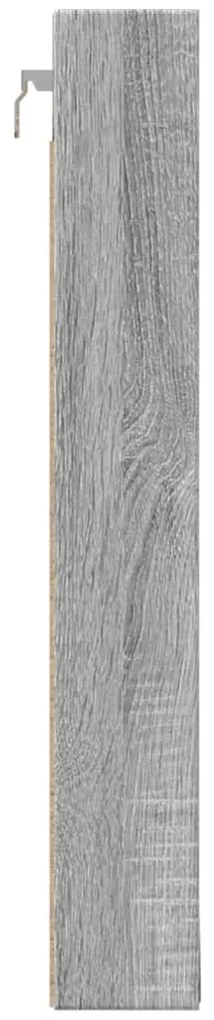 Armário vitrine 100x8,5x58 cm derivados de madeira cinza sonoma