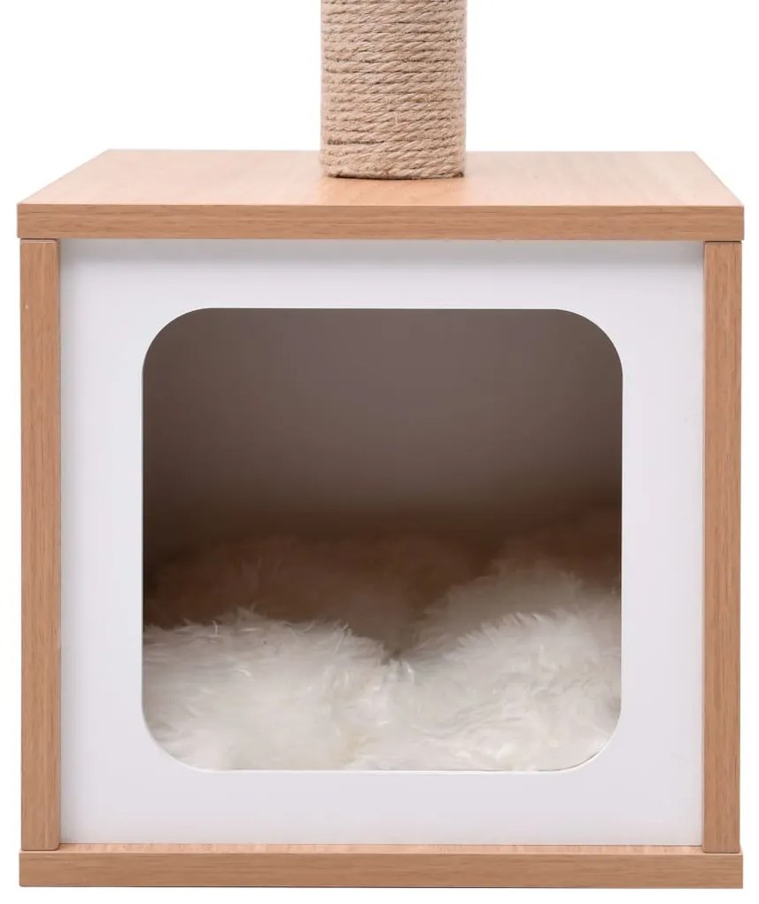 Árvore para gatos c/ tapete arranhador sisal 62 cm
