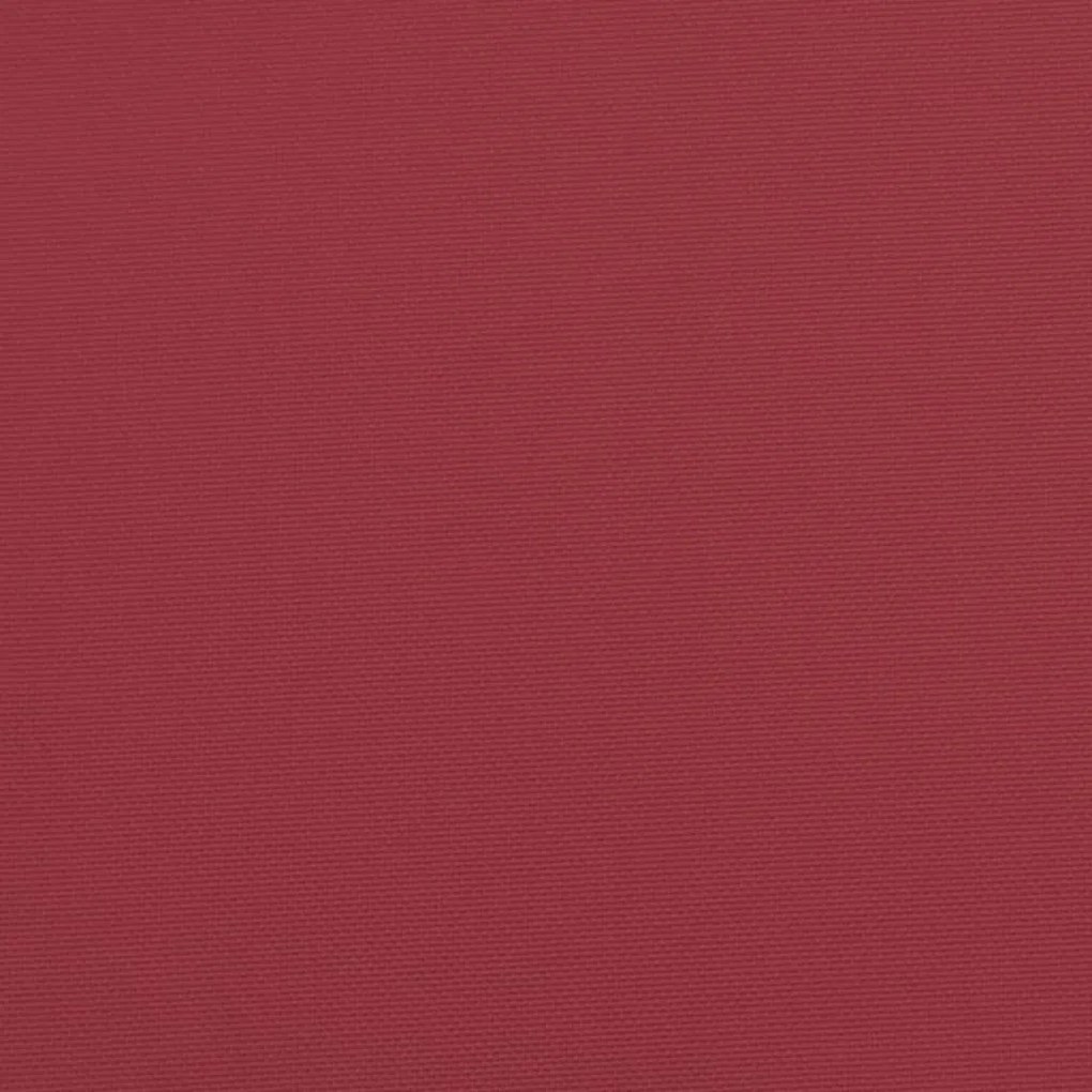 Almofadões p/ móveis paletes 2 pcs tecido oxford vermelho tinto