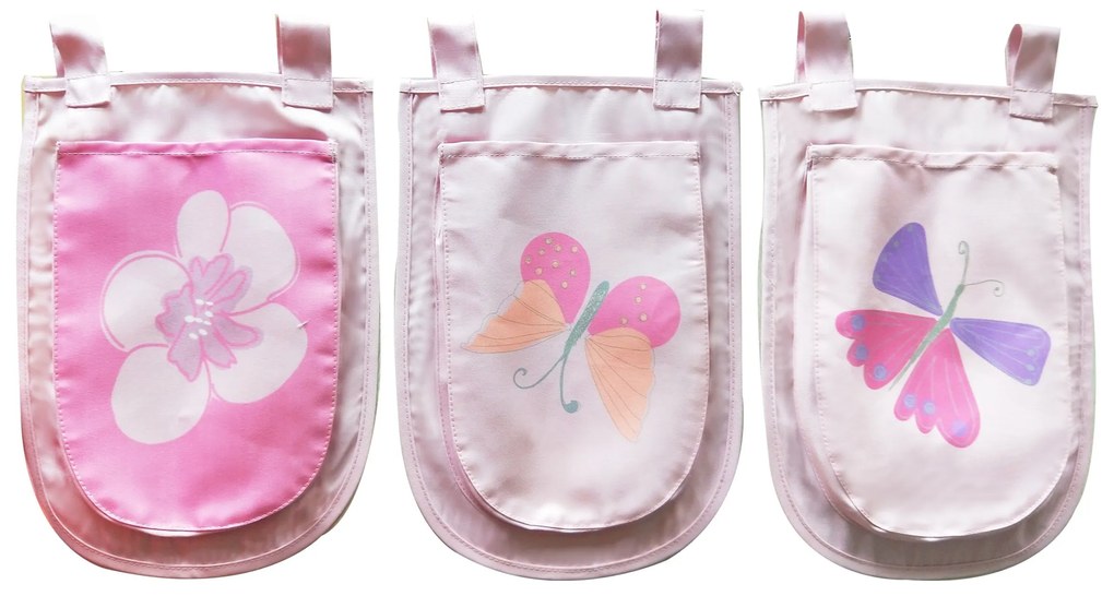 Conjunto Cama alta de Criança PINO 90 x 200 cm + estrado + escada + cortina + 3 Bolsas Pássaro Cinzenta