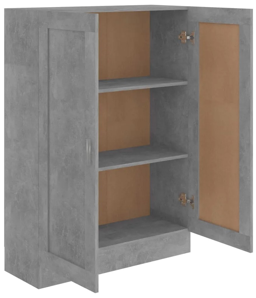 Estante 82,5x30,5x115 cm derivados de madeira cinzento cimento