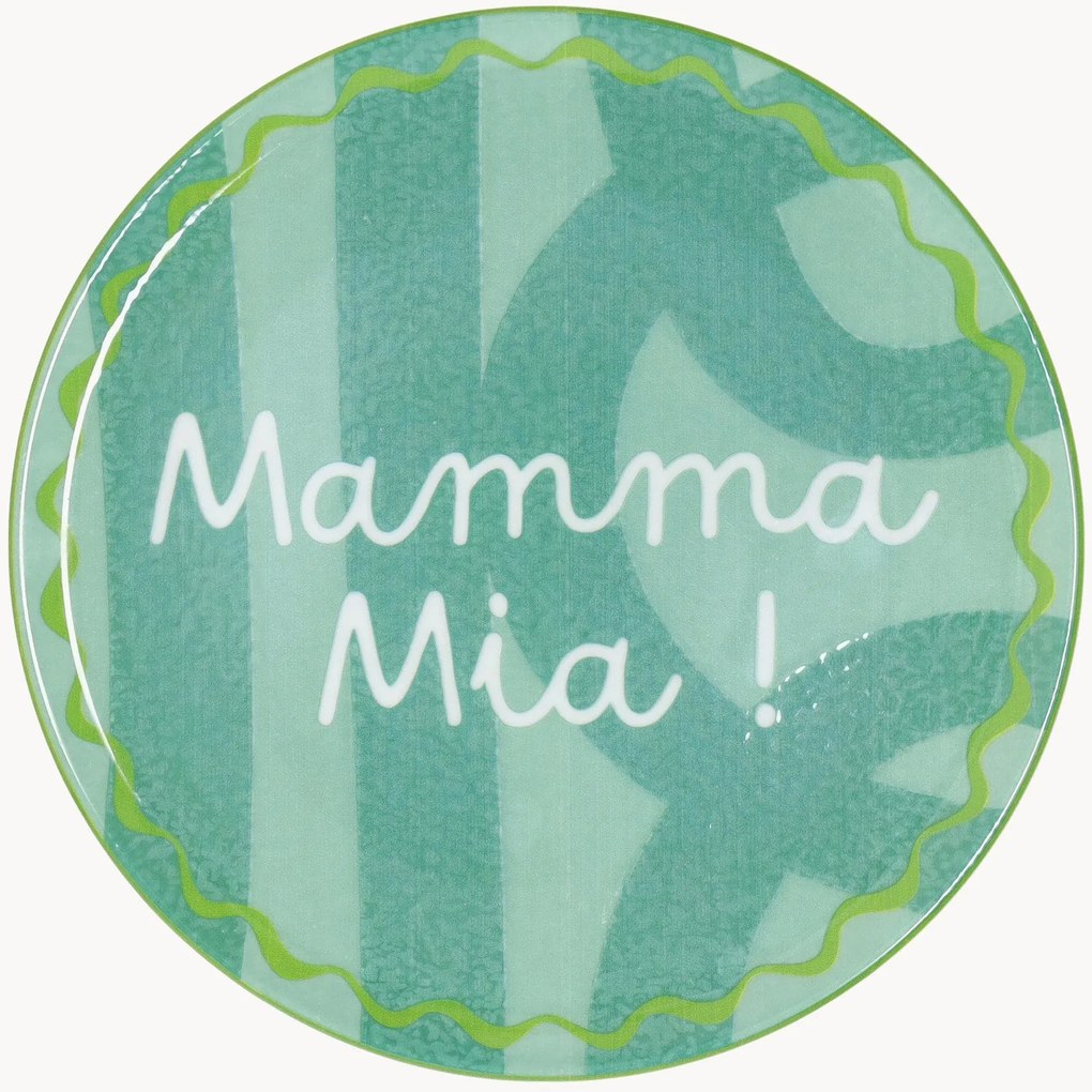 Prato de pizza em porcelana Mamma Mia