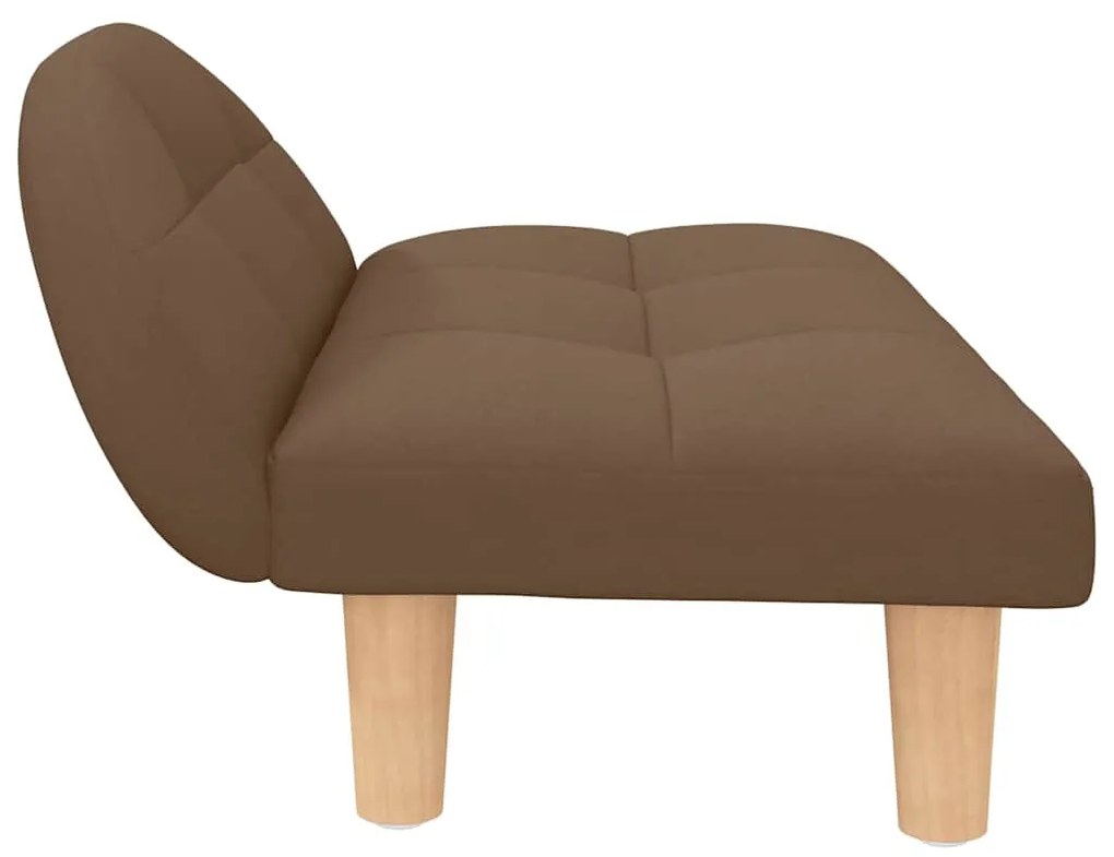 Cama para cães 70x52x30 cm tecido castanho