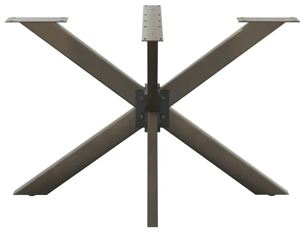 Pé de mesa de jantar em formato de aranha, preto, 120x68x(72-73) cm, a