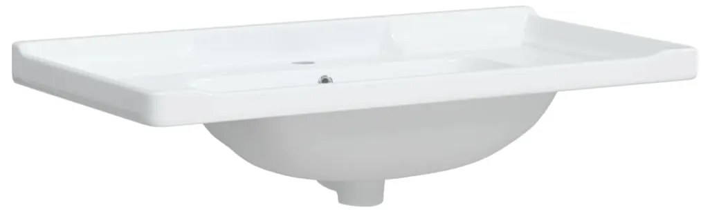 Lavatório casa de banho retangular 91,5x48x23cm cerâmica branco
