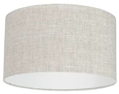 Abajur de tecido cinzento claro 35/35/20