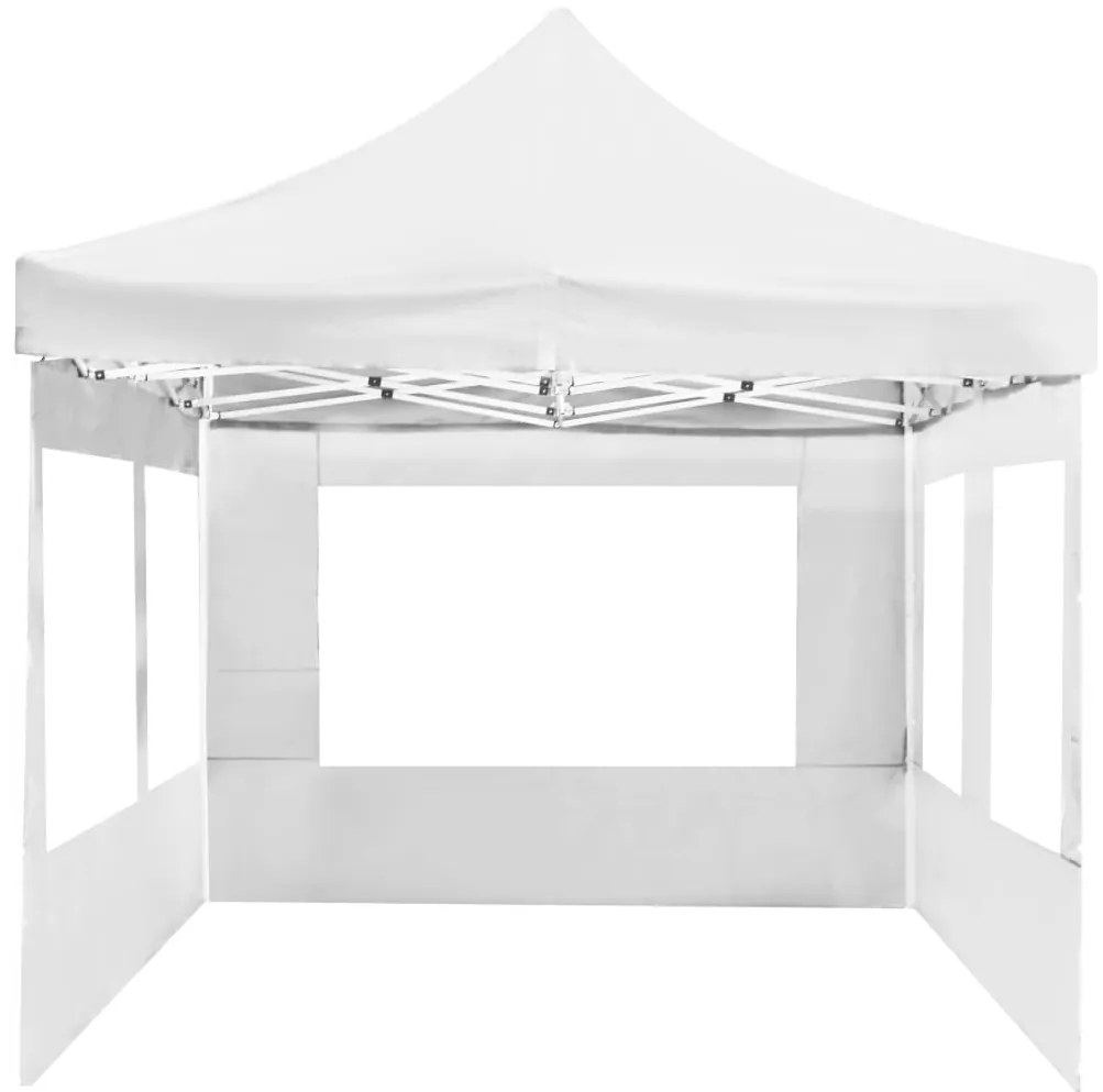 Tenda dobrável profissional com paredes alumínio 6x3 m branco