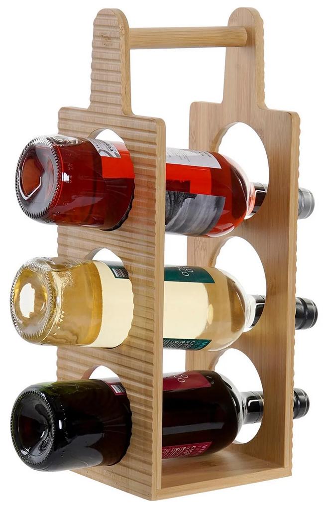 Suporte para garrafas DKD Home Decor Bambu (15 x 14.5 x 40 cm)