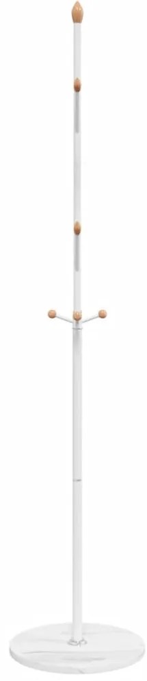 Bengaleiro 177 cm ferro revestido a pó branco