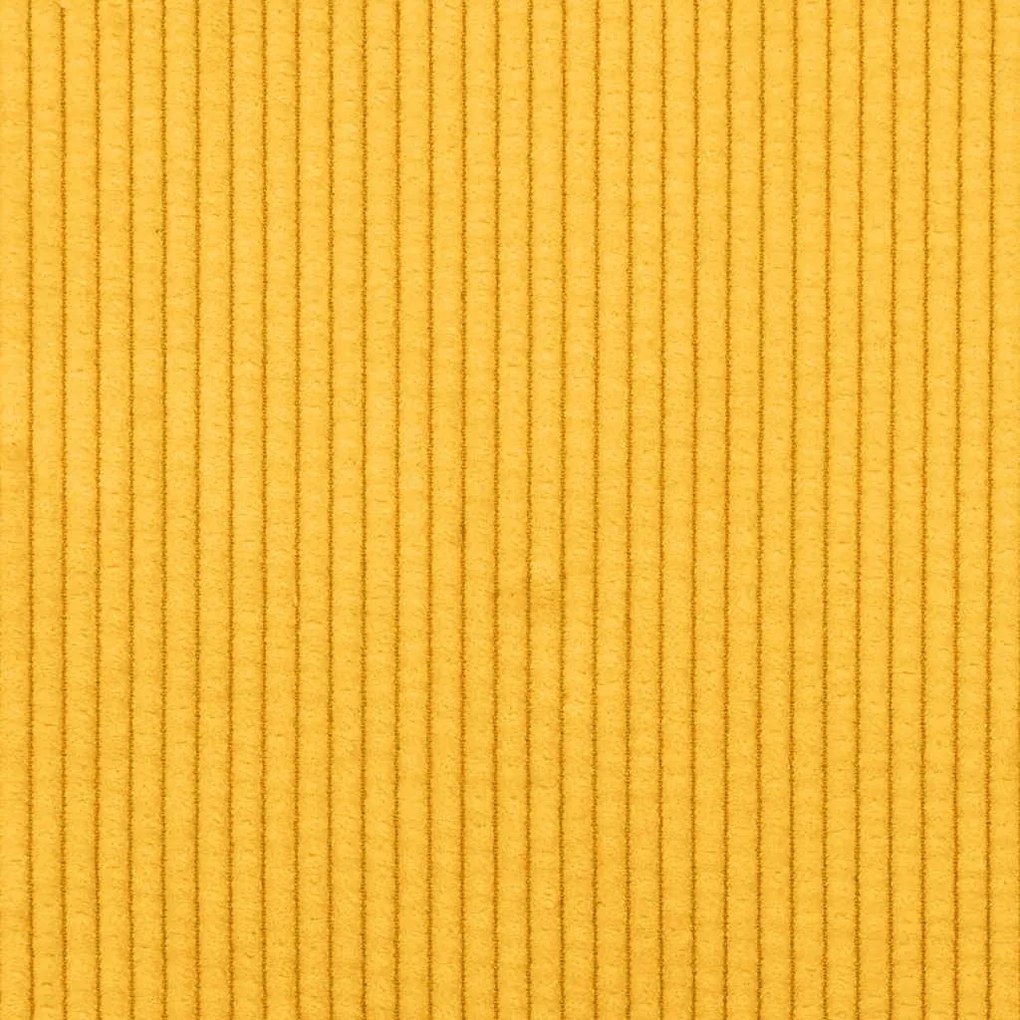 Sofá-luvas 140 cm tecido corduroy amarelo-claro