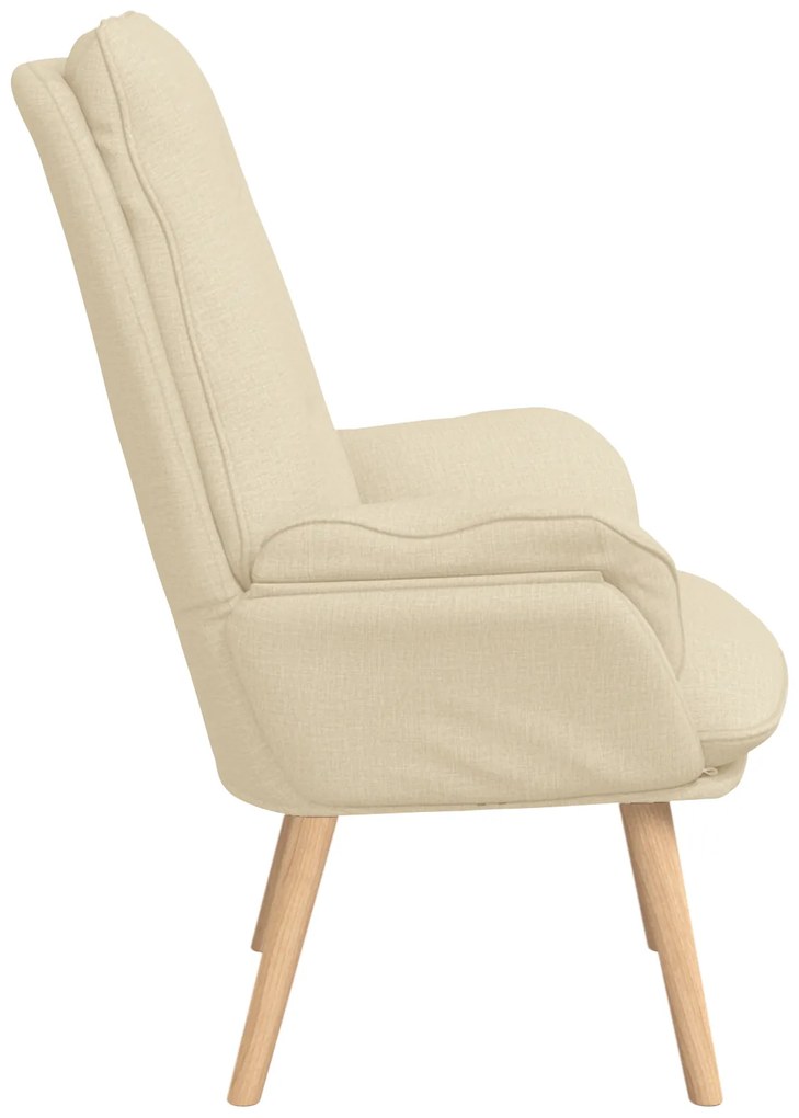 Poltrona Relaxante em Tecido Creme