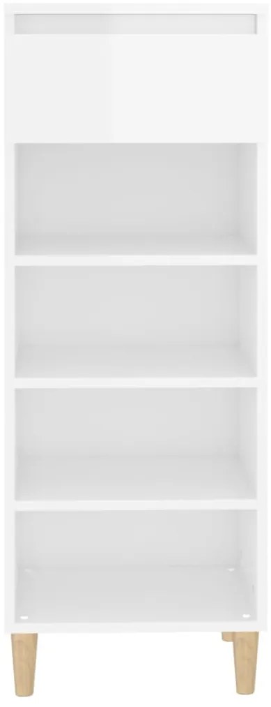 Sapateira 40x36x105 cm derivados de madeira branco brilhante