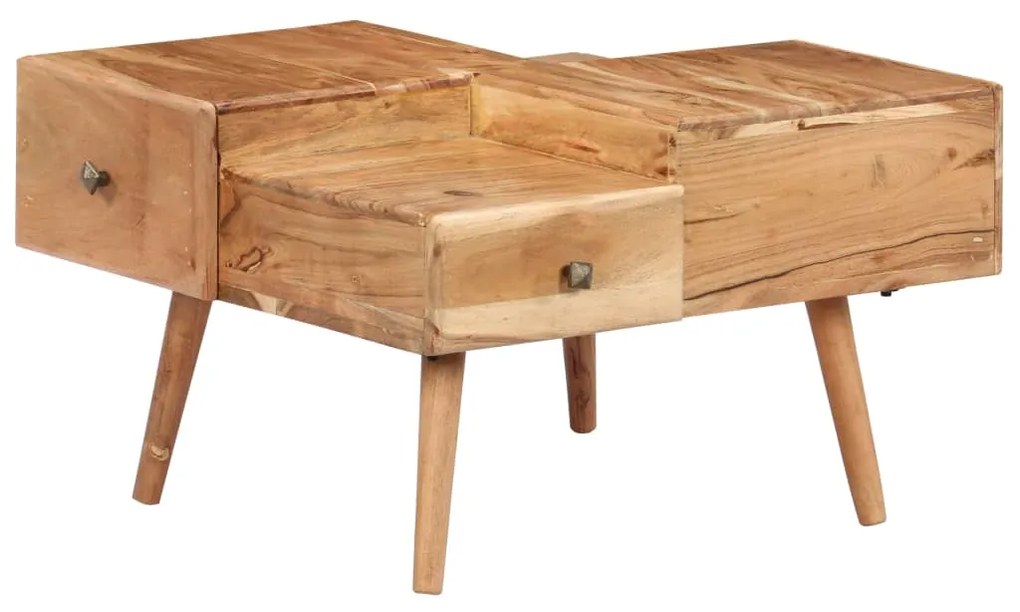 vidaXL Mesa de centro 70x60x42 cm madeira de acácia maciça