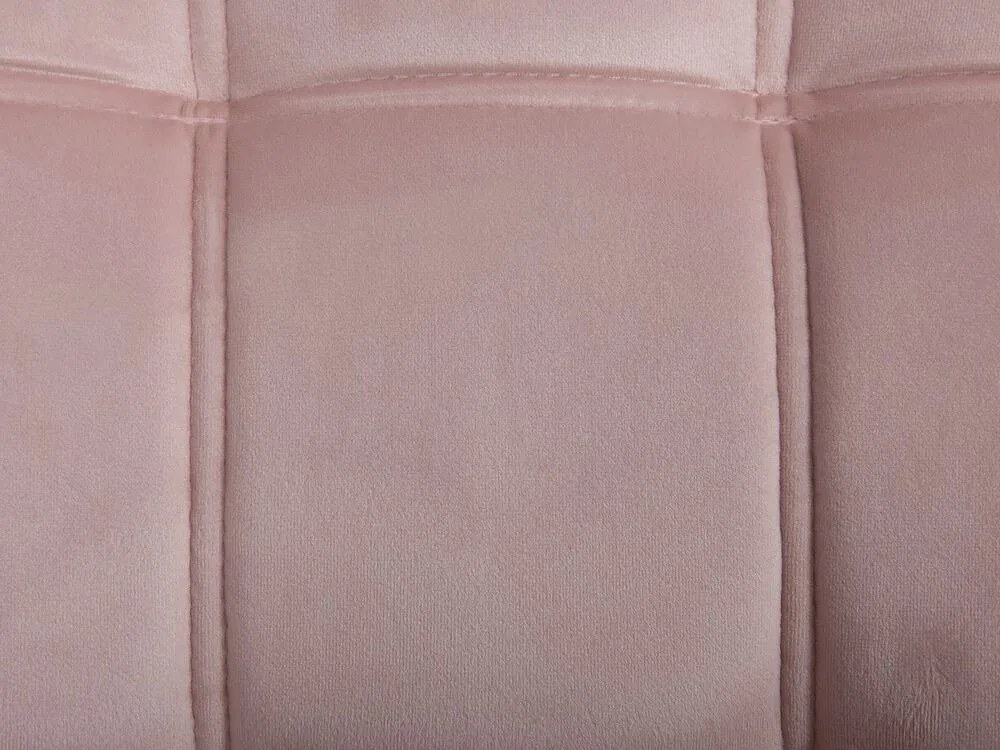 Poltrona em veludo rosa KARIS Beliani