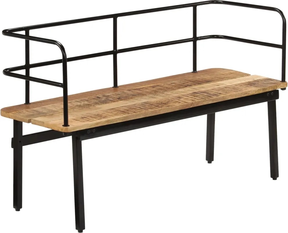 vidaXL Banco 120x40x70 cm madeira de mangueira maciça