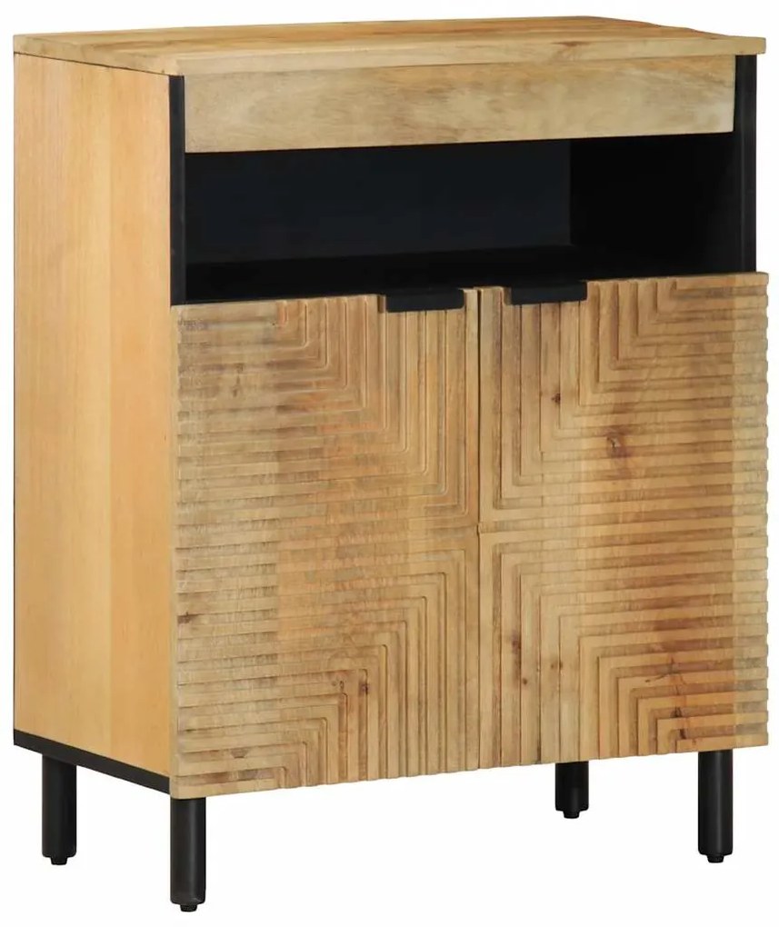 vidaXL Aparador castanho 60x33x75 cm madeira de mangueira maciça