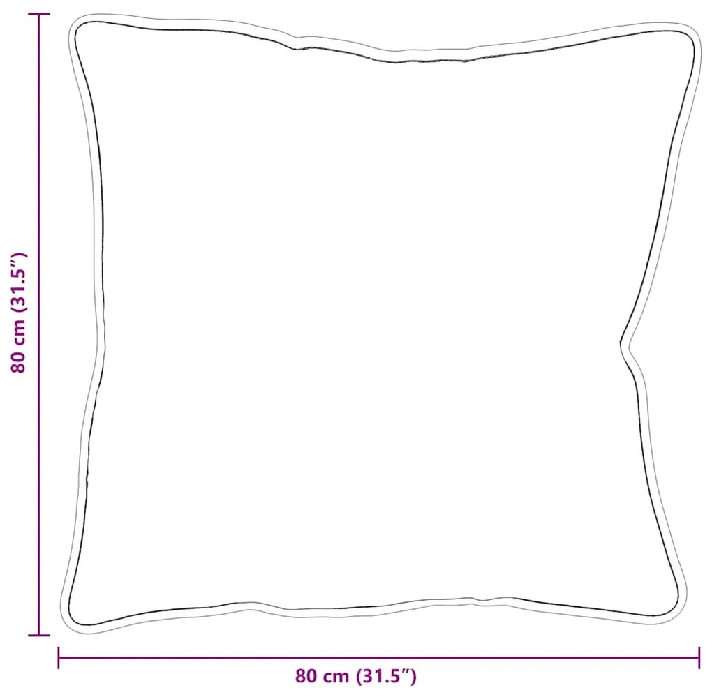 Almofada Branco 80 x 80 cm