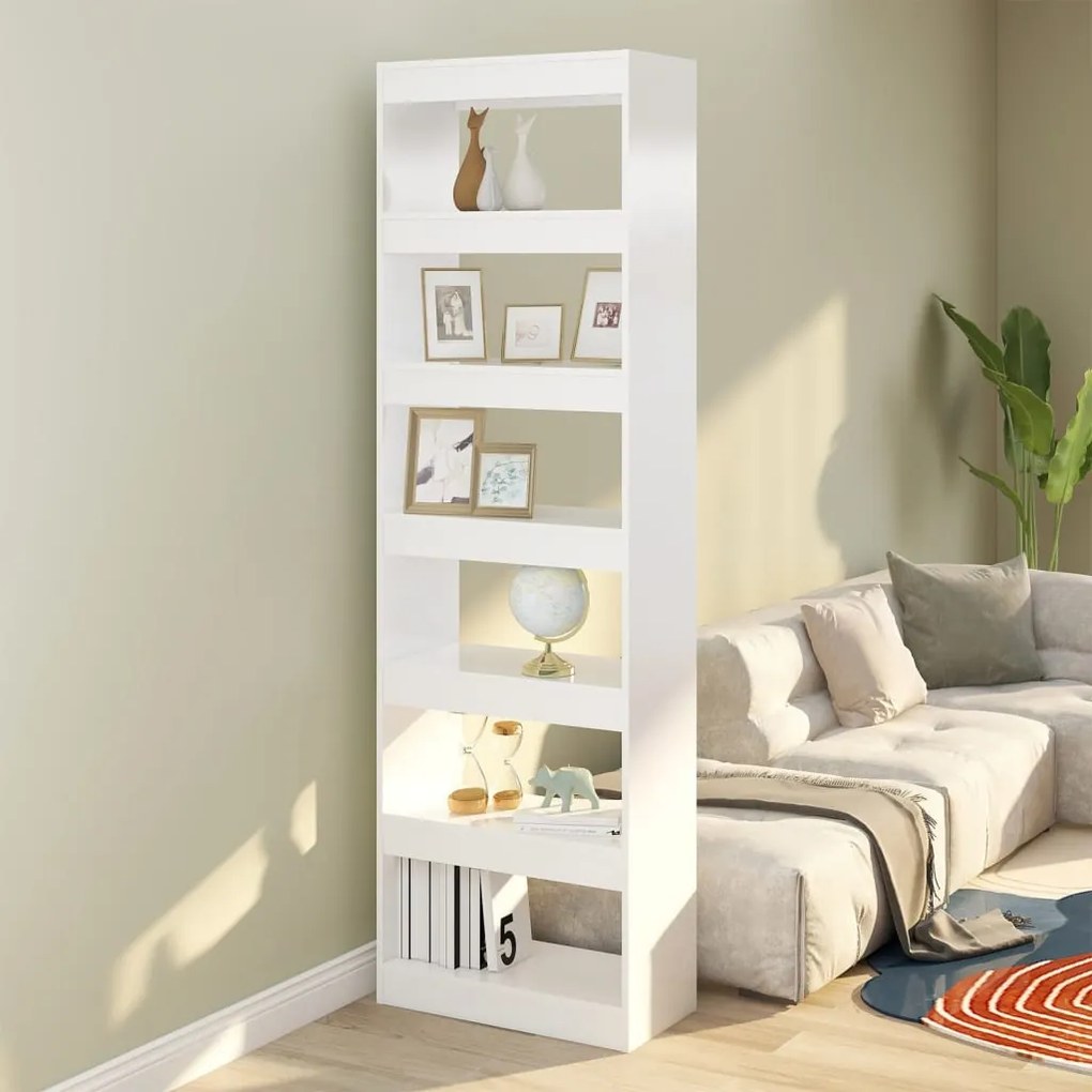 811682 vidaXL Estante/divisória 60x30x198 cm branco